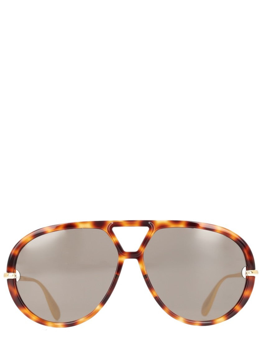 Bottega Veneta Classic Aviator-Style Tortoiseshell Sunglasses
