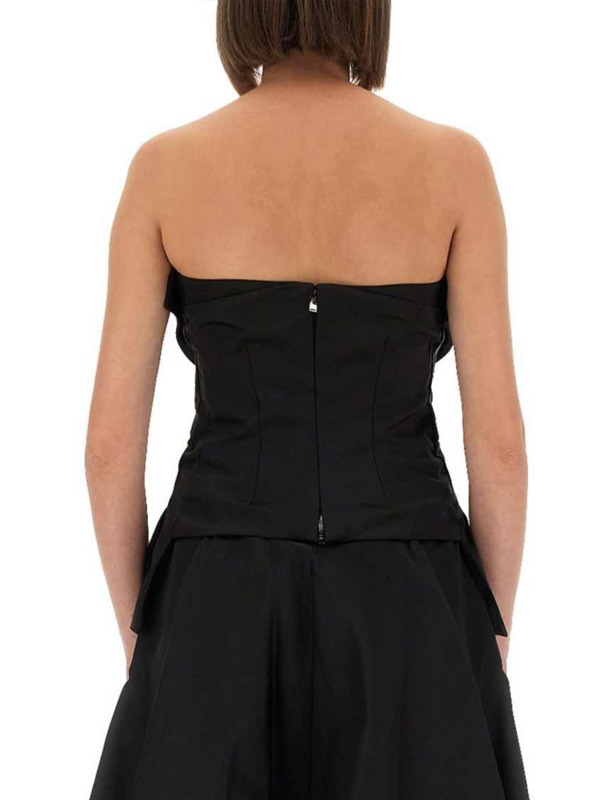 Alexander Mcqueen Strapless Corset Top
