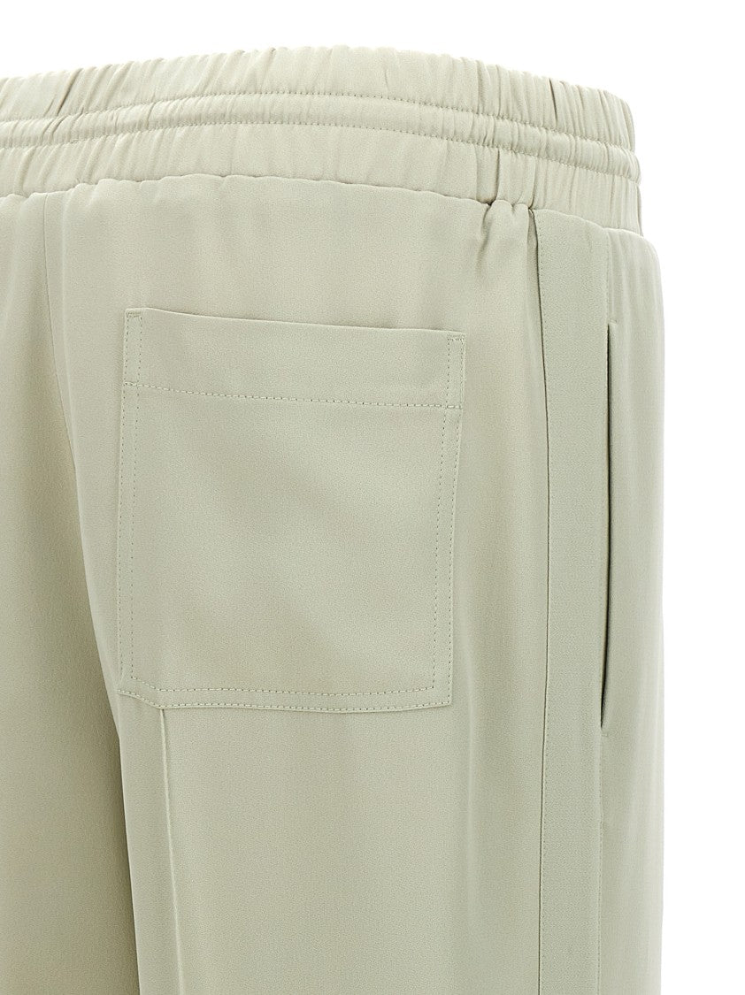 Jil Sander Fluid Viscose Blend Joggers With Adjustable Drawstring