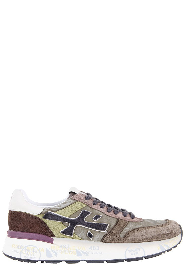 Premiata Low-Top Sneakers With Contrasting Embossed Logos