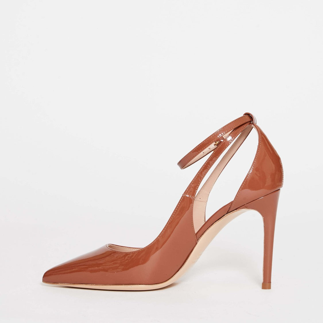Ninalilou 100Mm Heel Mary Jane Patent Leather Pumps