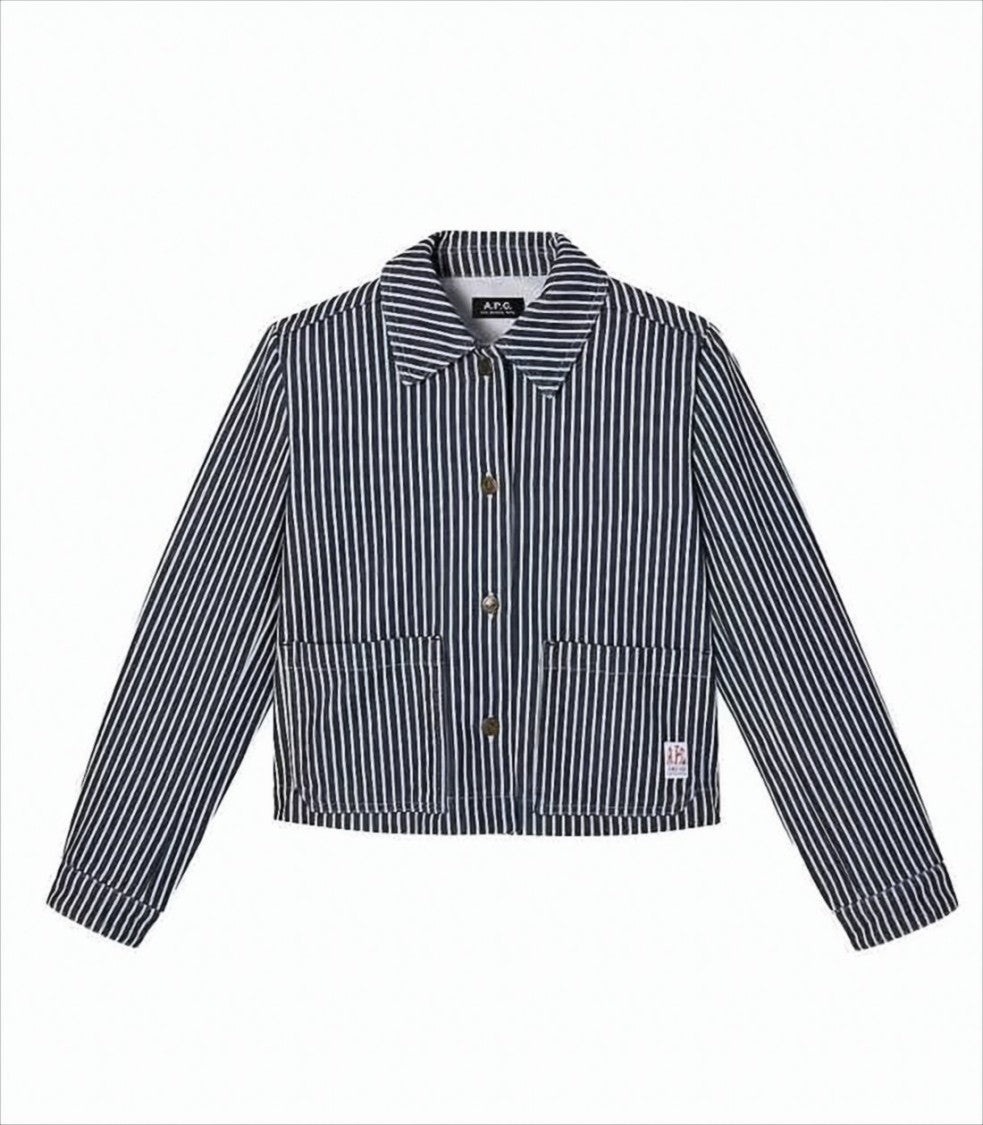 A.P.C. Cropped Cotton Blend Jacket