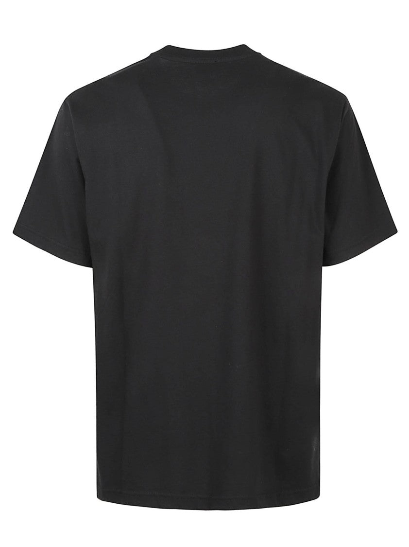 Kenzo Minimalist Black Short-Sleeve T-Shirt With Embroidered Logo