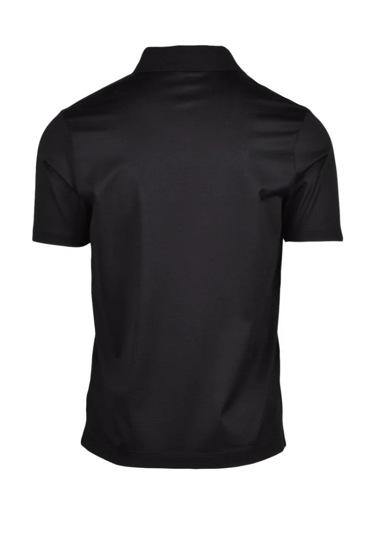 Paul & Shark Black Cotton Men Polo Shirt