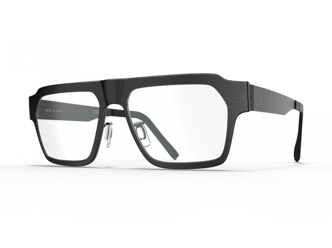 Blackfin Matte Black Gotham Oversized Titanium Glasses