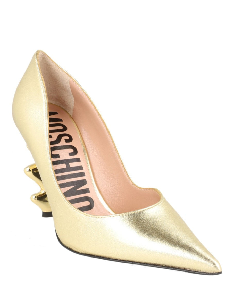 Moschino Metallic Sculpted-Heel Pumps