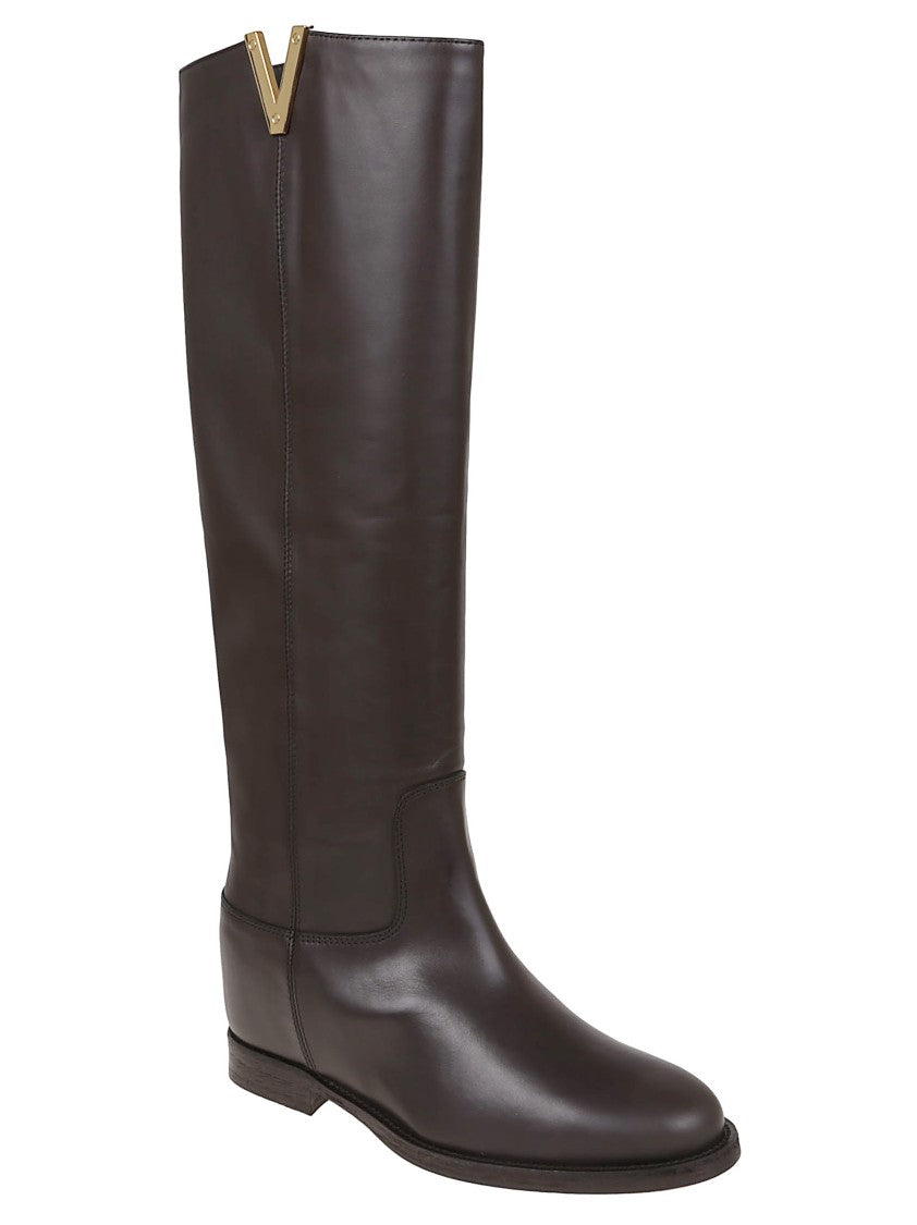 Via Roma 15 Knee-High Leather Boots