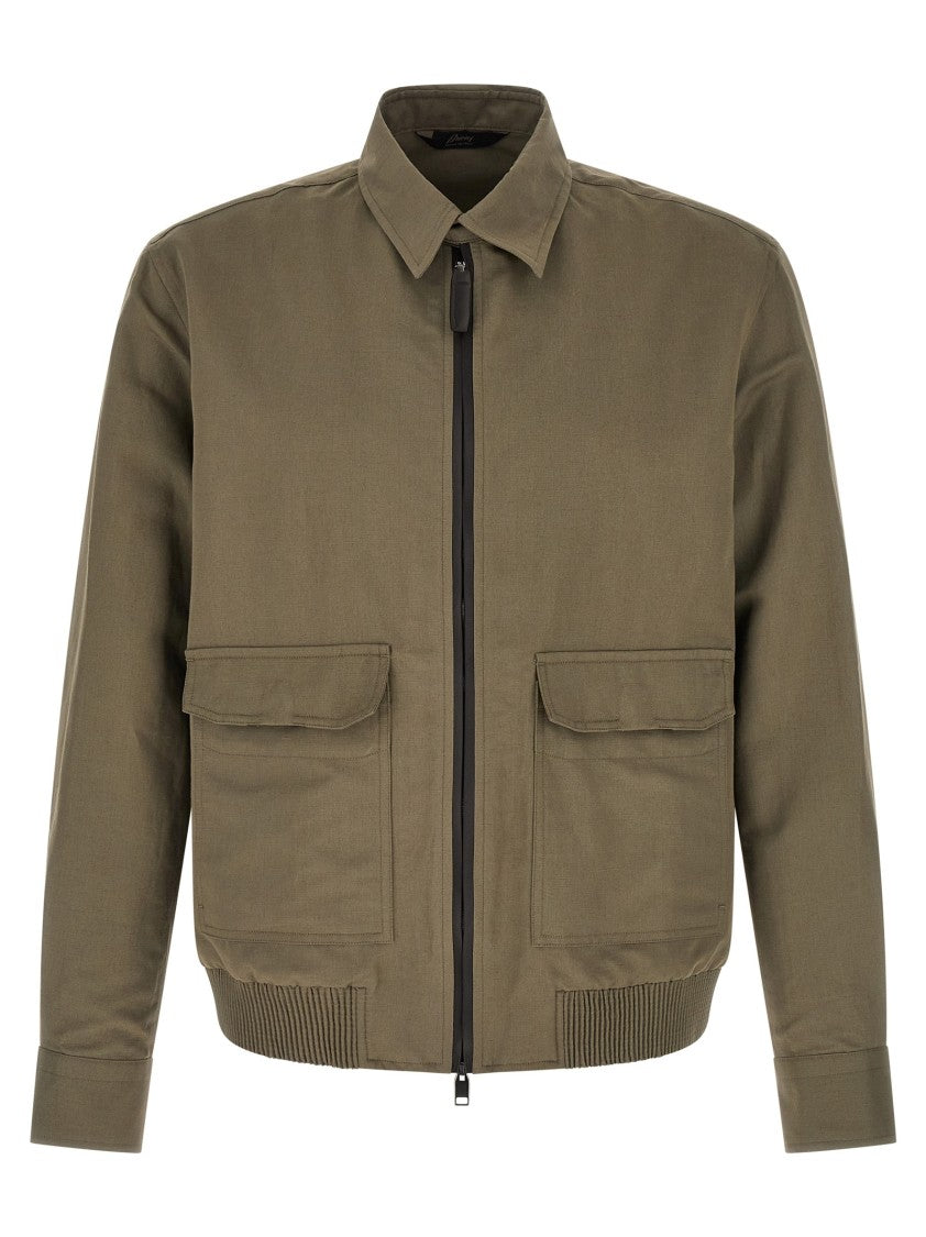 Brioni Linen Cotton Blouson