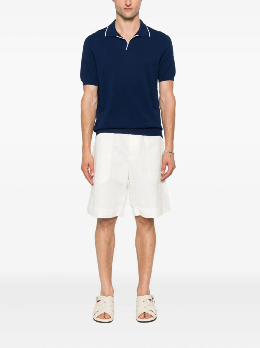 Gran Sasso Short-Sleeve Polo-Collar T-Shirt