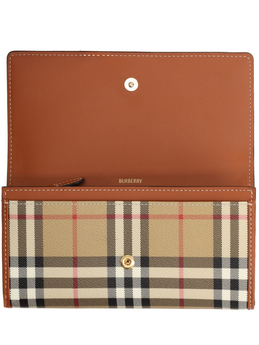 Burberry Continental Check Rectangular Wallet