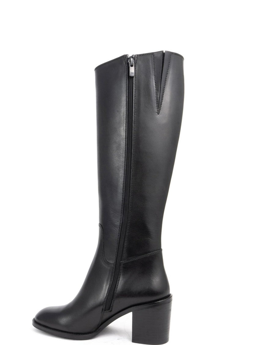 Sergio Moretti Long Black Casual Boots