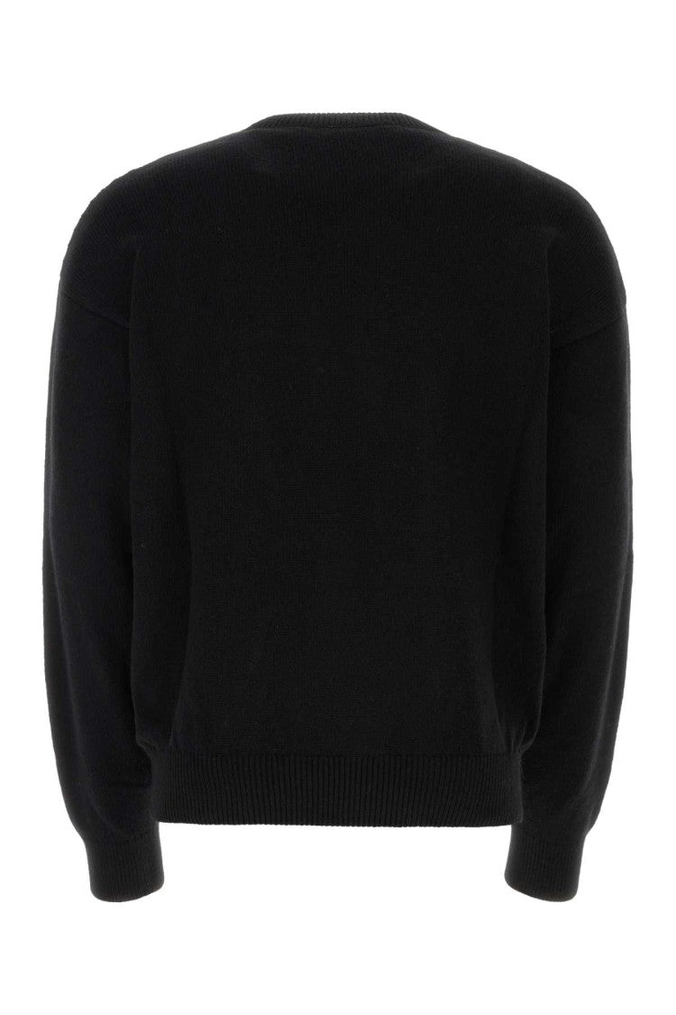 Palm Angels Black Wool Blend Sweater