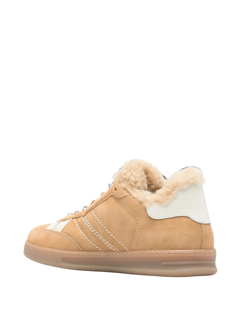 Woolrich Double Panelled Suede Shearling-Lined Sneakers