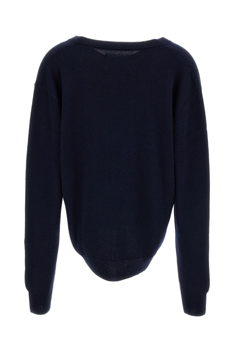 Extreme Cashmere Blue Ben Cashmere V-Neck Sweater