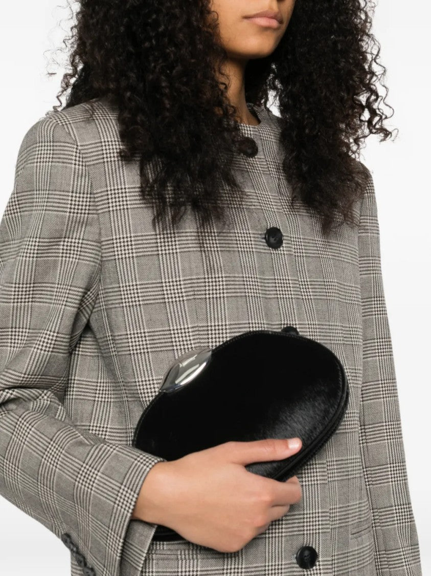 Benedetta Bruzziches Structured Handbag With Top Handle And Detachable Shoulder Strap