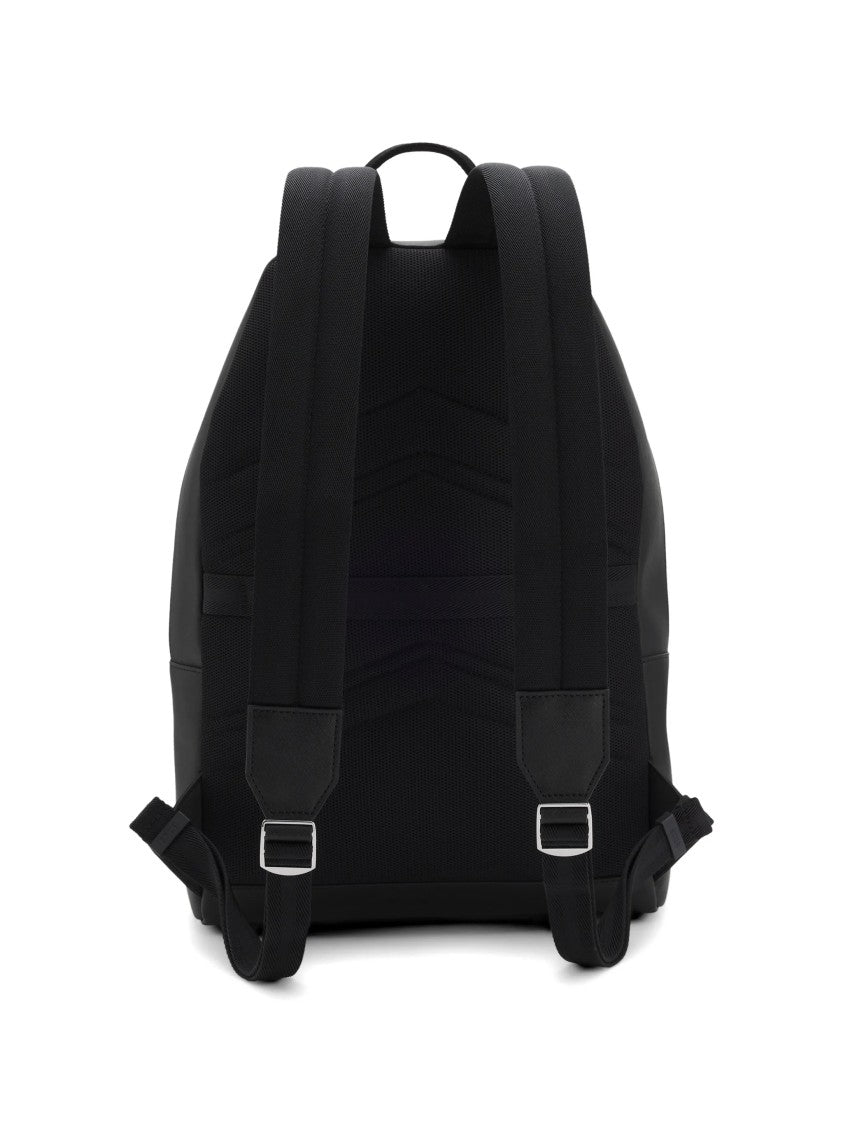 Hugo Boss Backpack In Matte Finish Bonded Leather