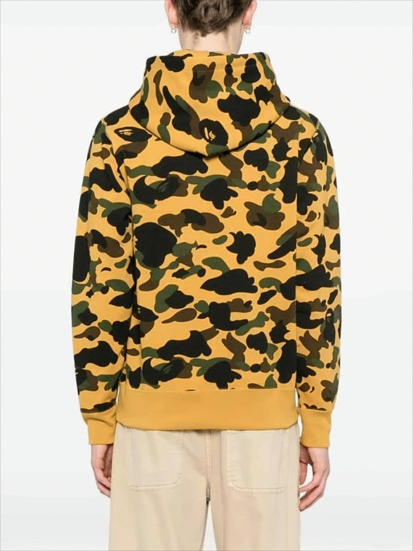 Bape Bape Camouflage Hoodie With Drawstring Hood