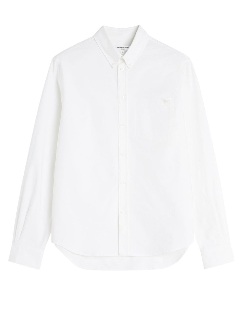 Maison Kitsuné White Chest Pocket Cotton Shirt