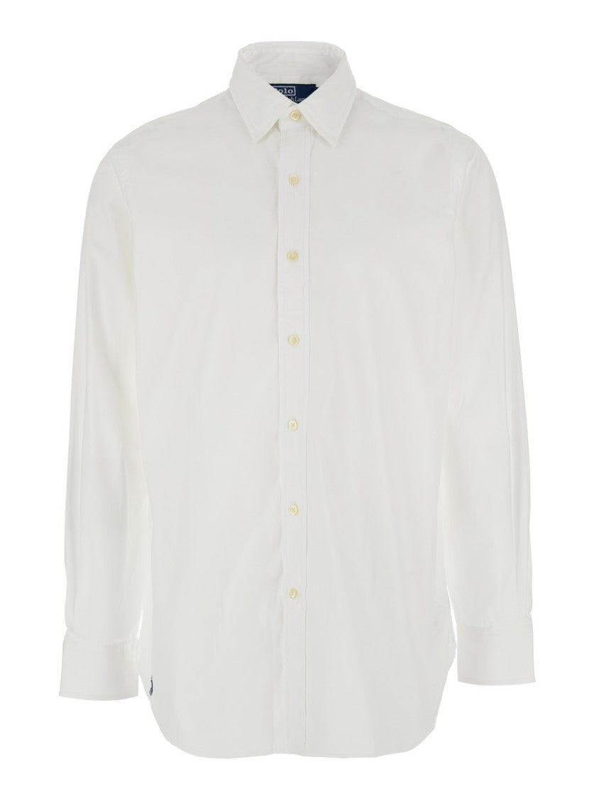 Polo Ralph Lauren White Shirt With Pointed Collar