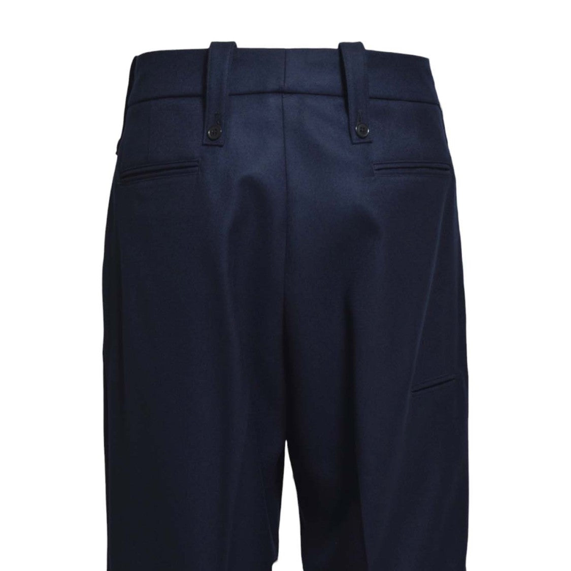Paura Kyros Blue Virgin Wool Trousers
