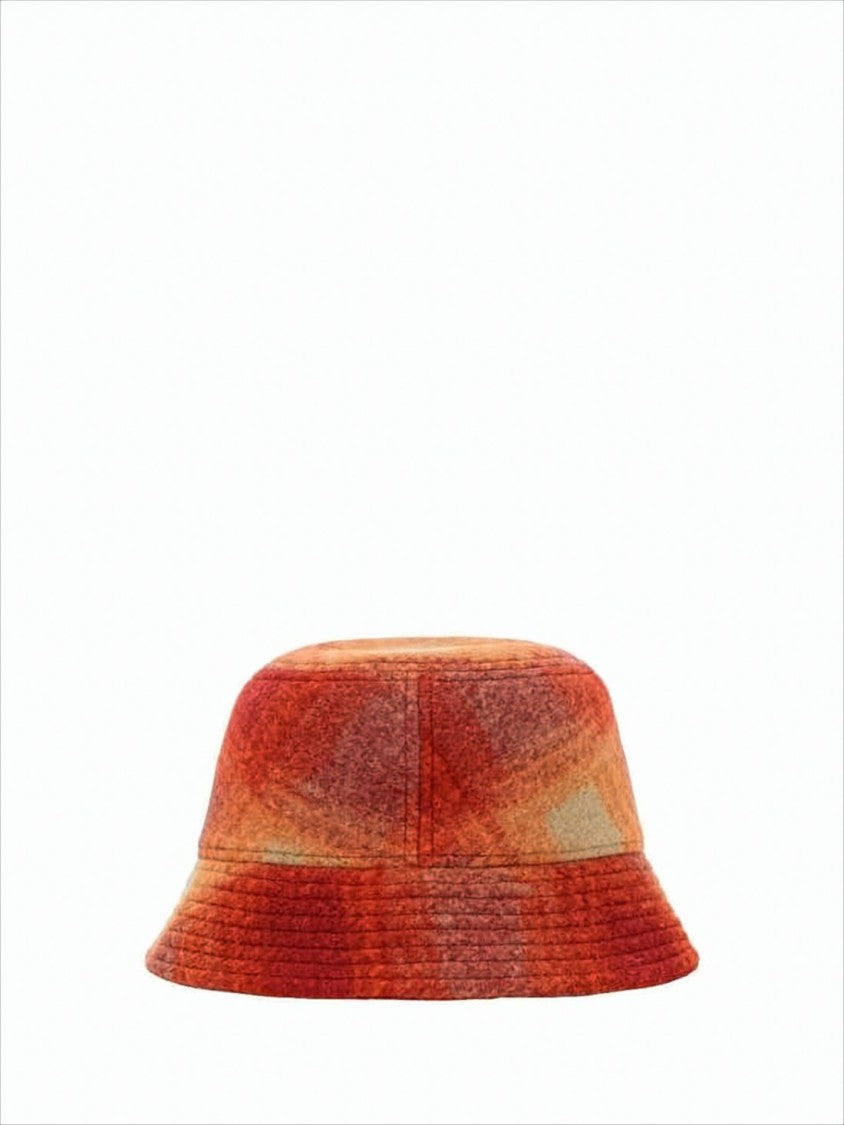 Isabel Marant Textured Gradient Bucket Hat With Abstract Emblem