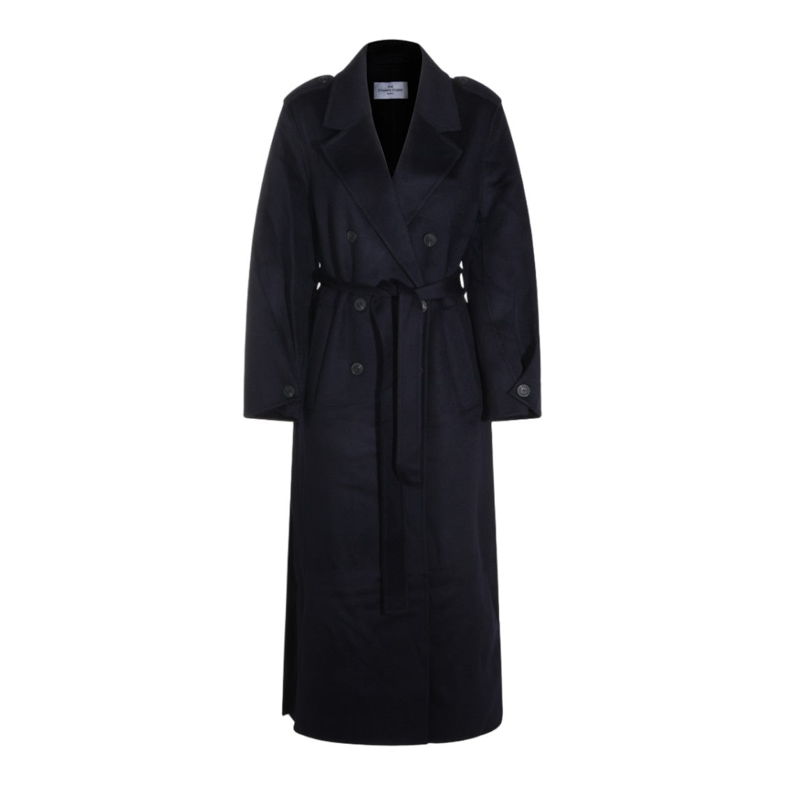 The Dynamis Studio Double-Breasted Long Belted Coat