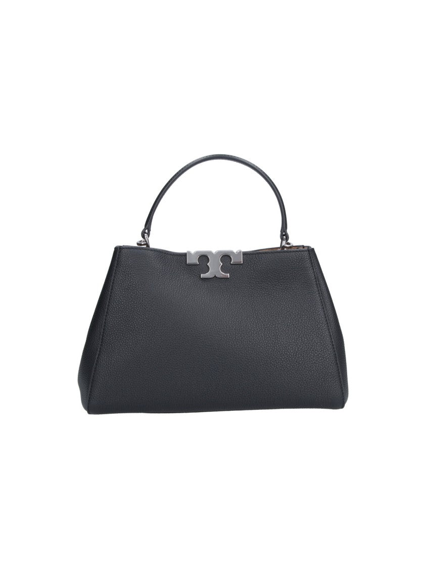 Tory Burch Black Eleanor Medium Calf Leather Handbag