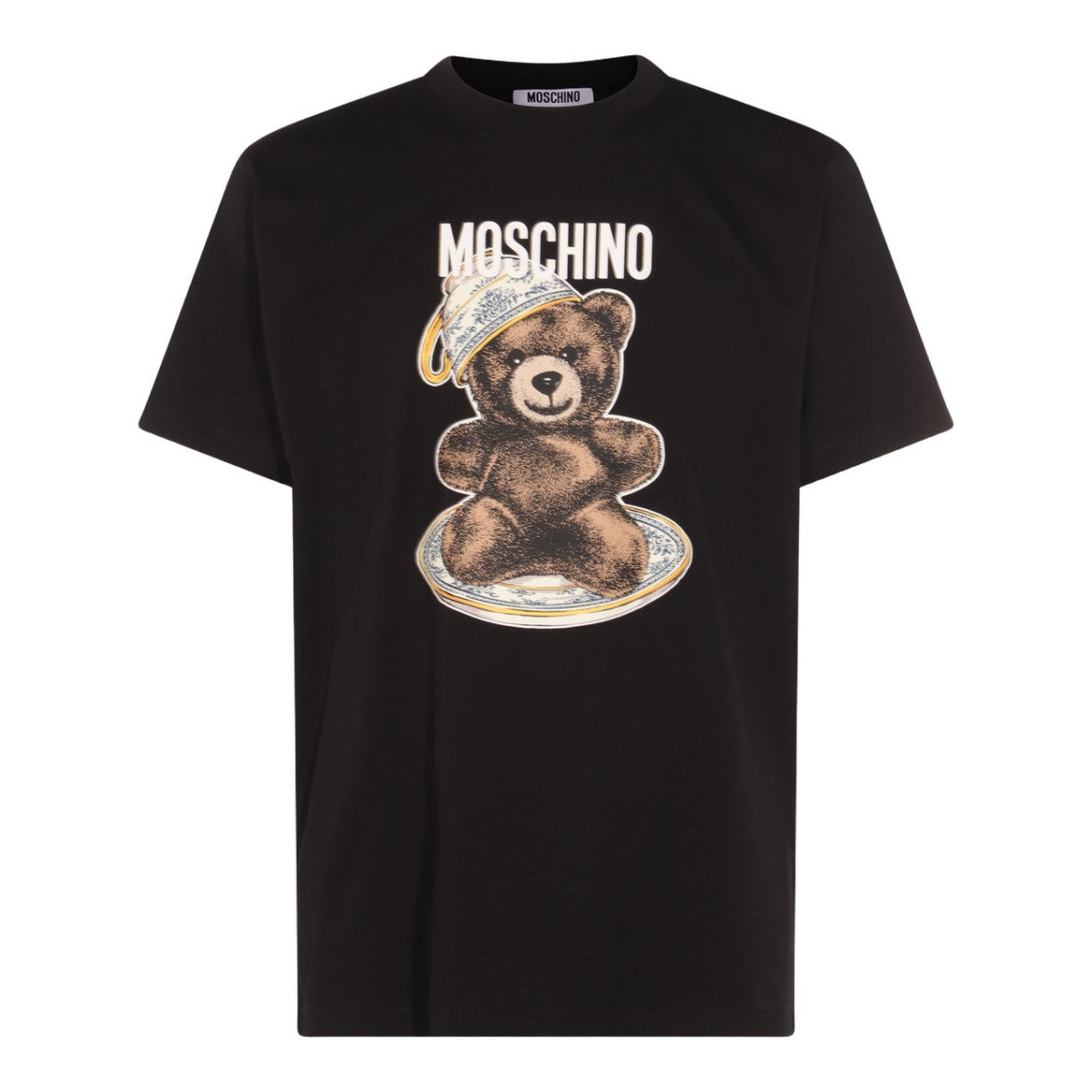Moschino Short-Sleeve T-Shirt With Teddy Bear Graphic