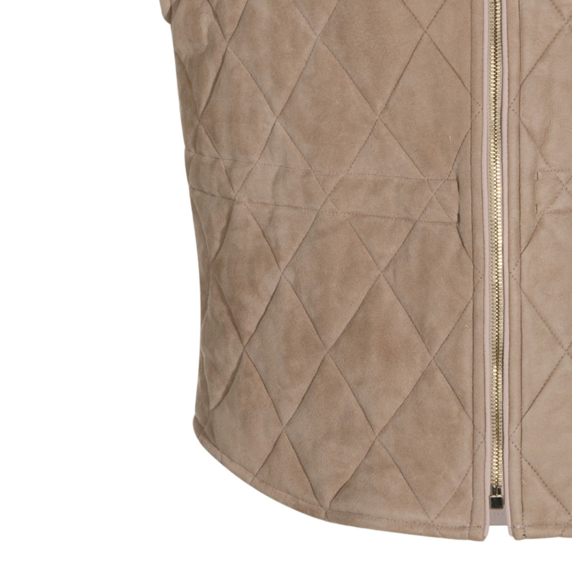 Fabiana Filippi Sleeveless Drawstring Drawstring Quilted Jacket