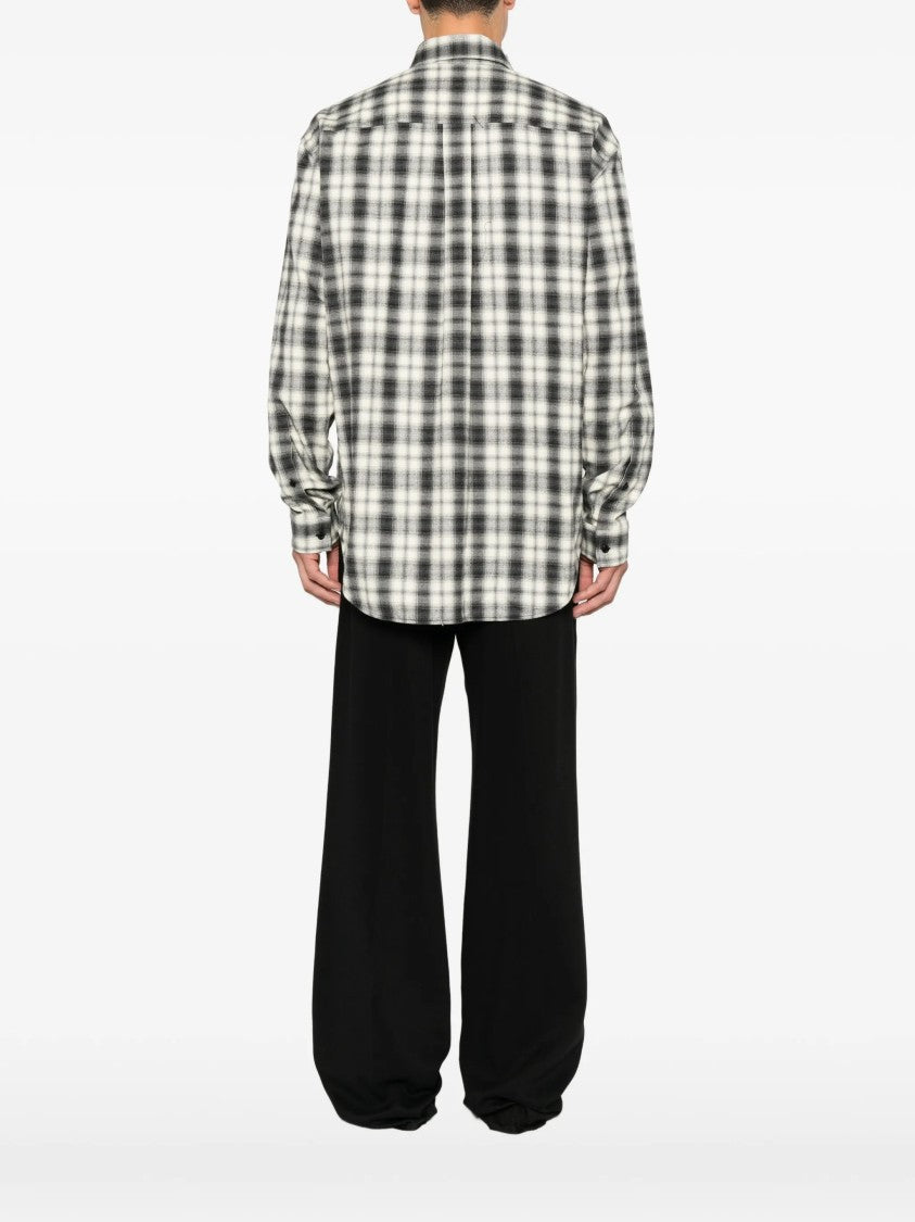 Balenciaga Plaid Cotton Regular Fit Shirt