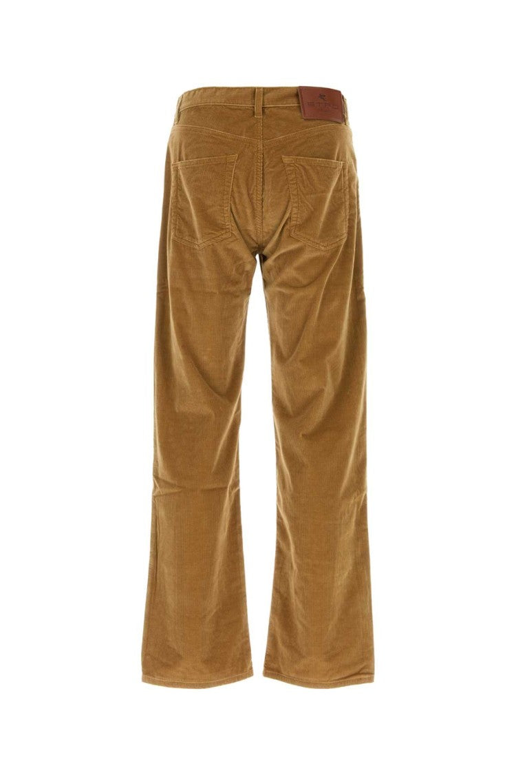 Etro Camel Stretch Corduroy Pant