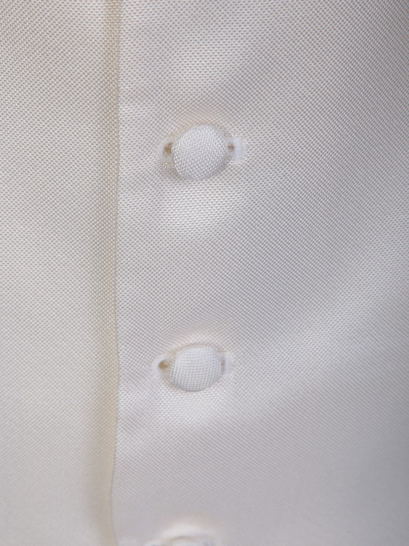 Dell'oglio White Oxford Waistcoat