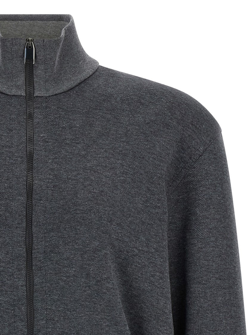 Brioni Piqué Cotton Sweatshirt
