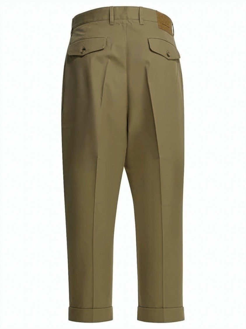 Ami Paris Tailored Brown Straight Pants