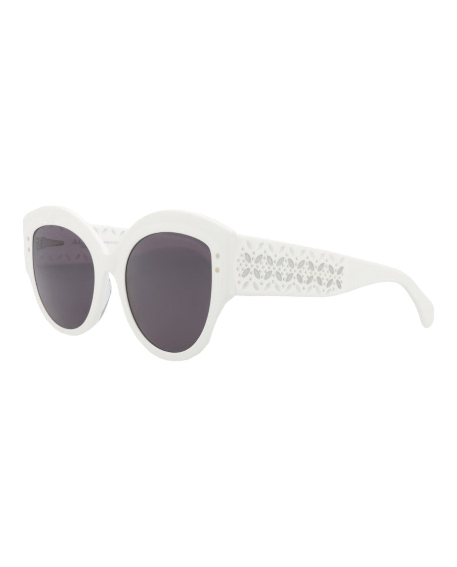 Alaïa Round-Frame Acetate Sunglasses
