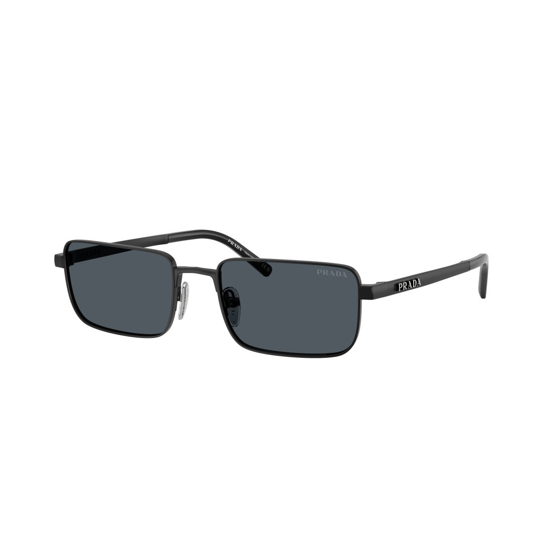 Prada Rectangular Frame Sunglasses With Dark Lenses