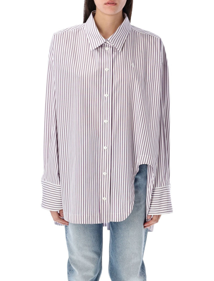 The Attico Diana Striped Shirt