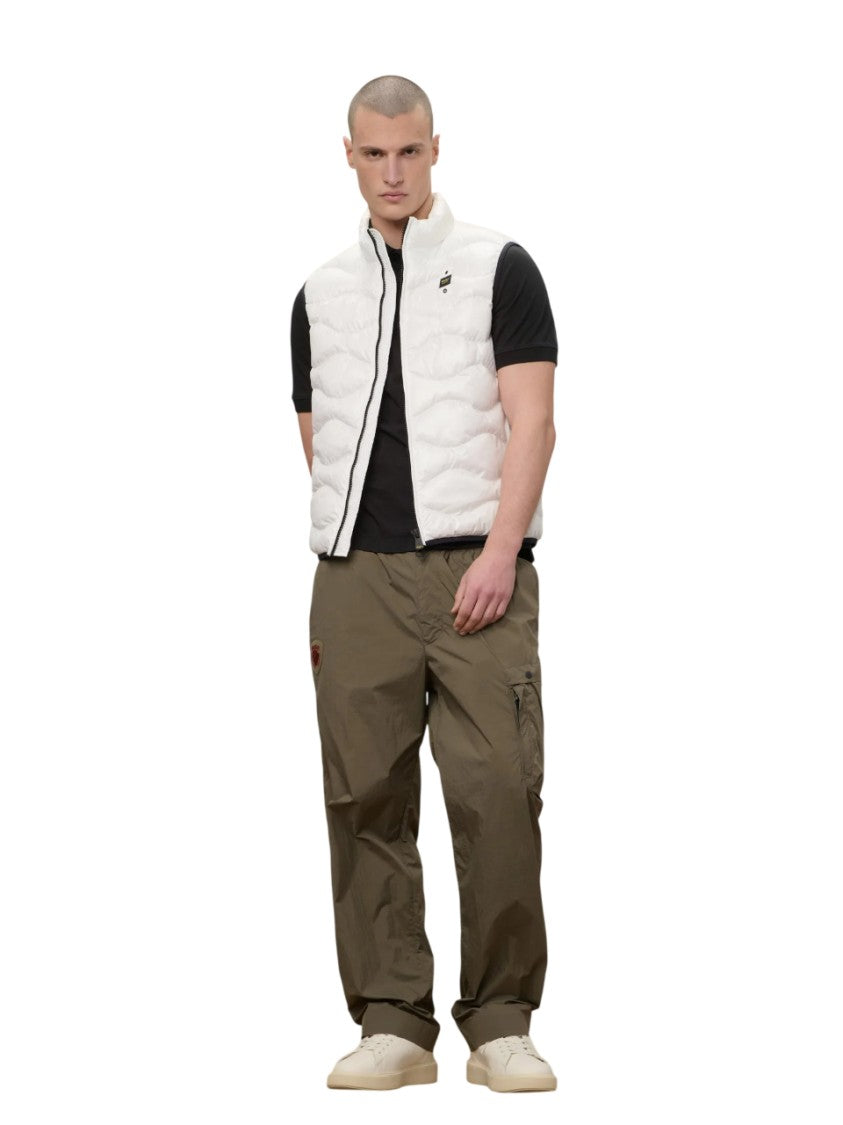 Blauer Wave Quilted Sleeveless Padded Vest