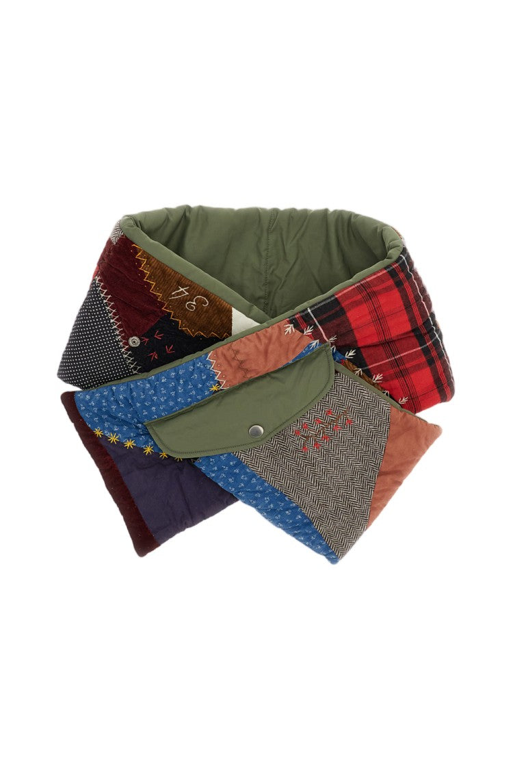Khoki Quilted Patchwork Nylon Scarf