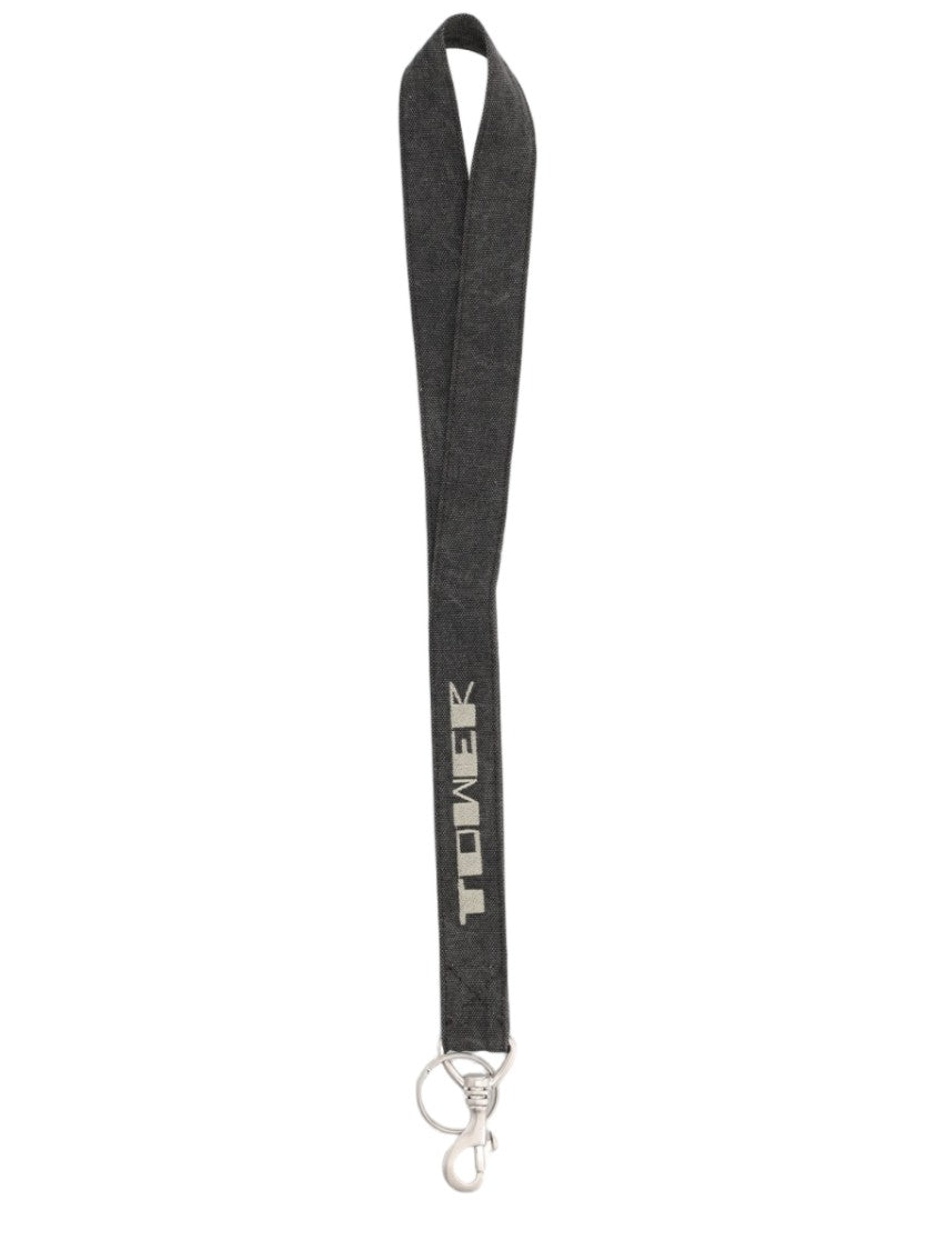 Drkshdw By Rick Owens Grey Printed Cotton Key Holder