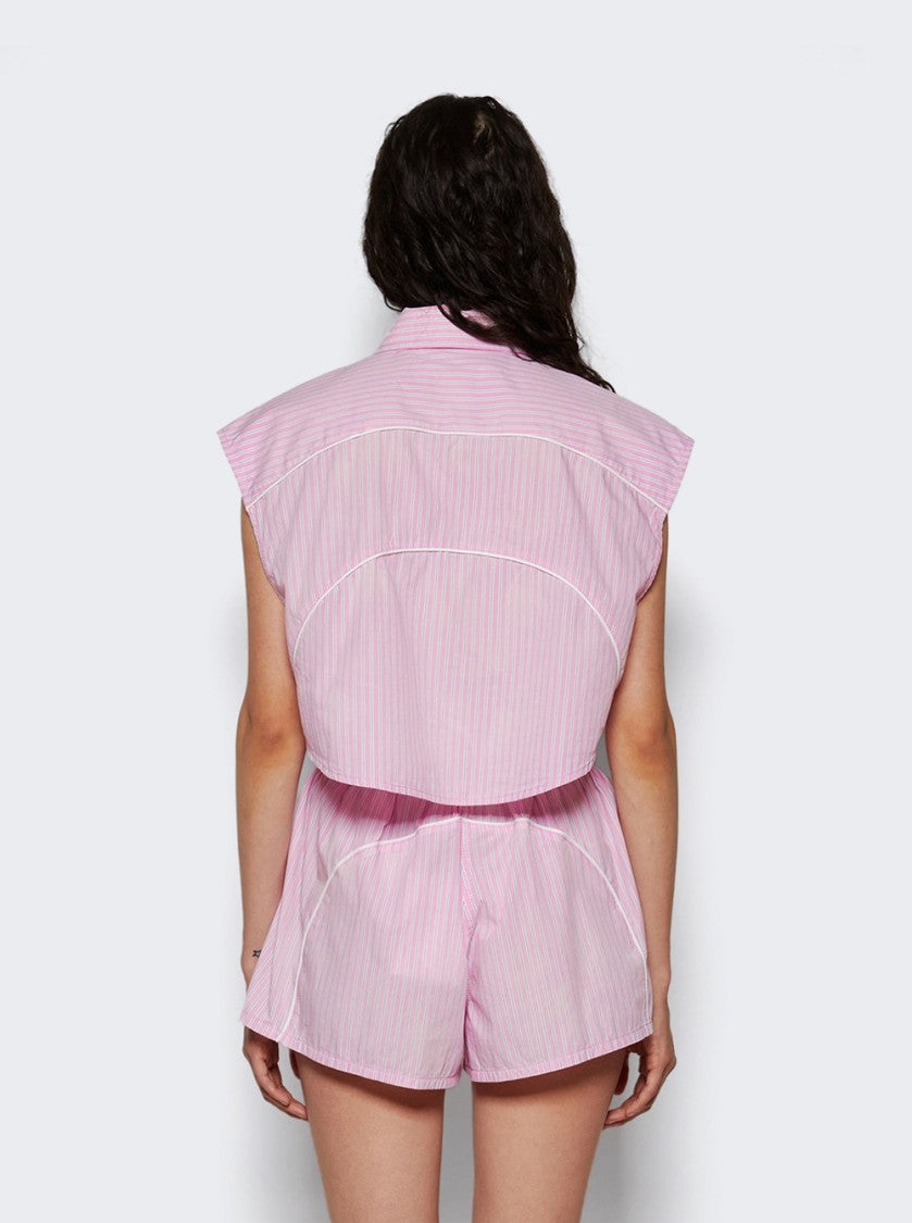 T By Alexander Wang Cropped Button-Up Shirt