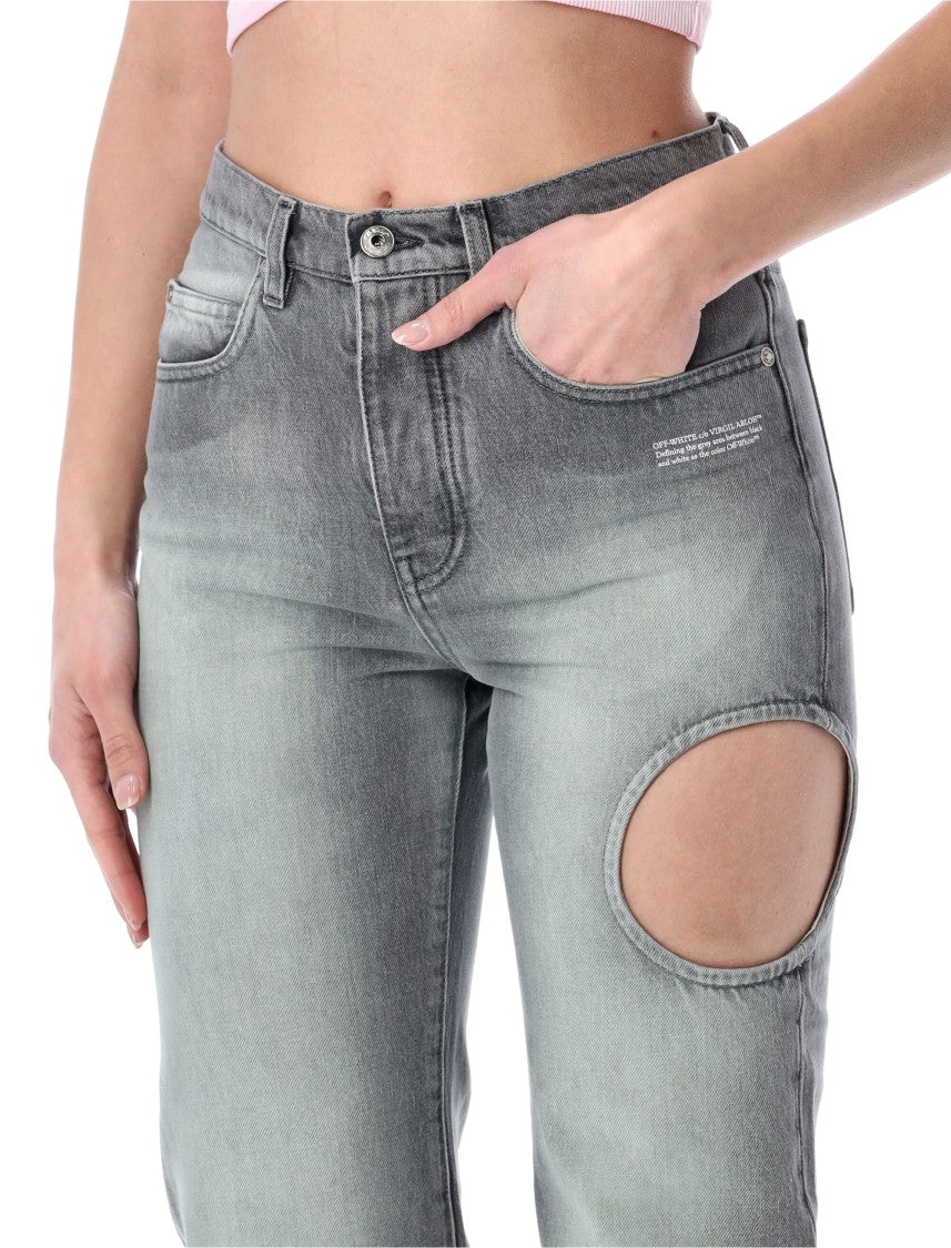Off-White New Meteor Grey Denim Pants