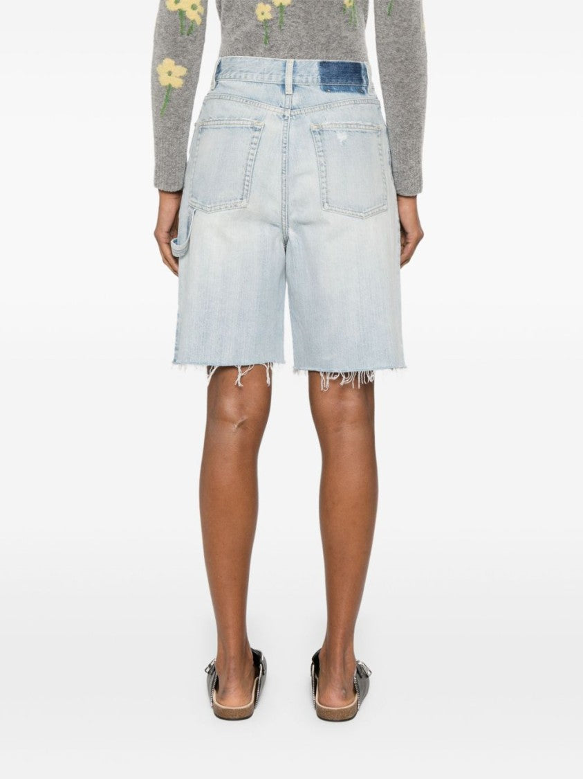Golden Goose Light Blue Denim Shorts