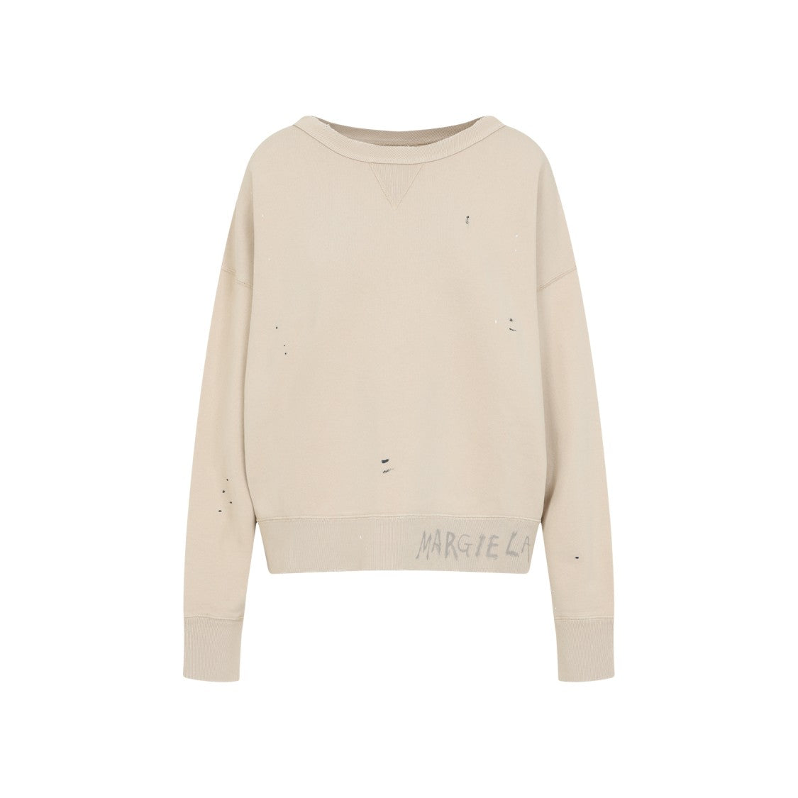 Maison Margiela Beige Cotton Sweatshirt