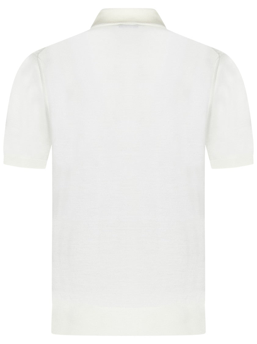 Cruciani White Polo Shirt