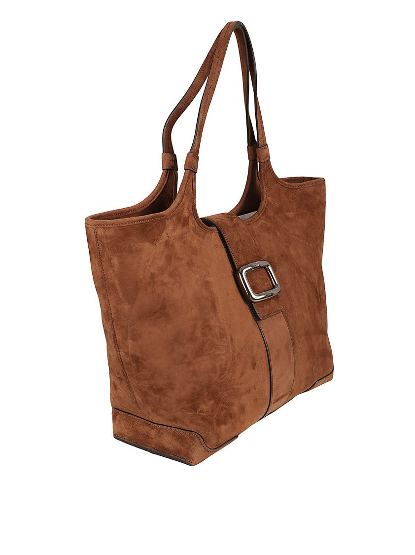 Roger Vivier Structured Goat Leather Handbag