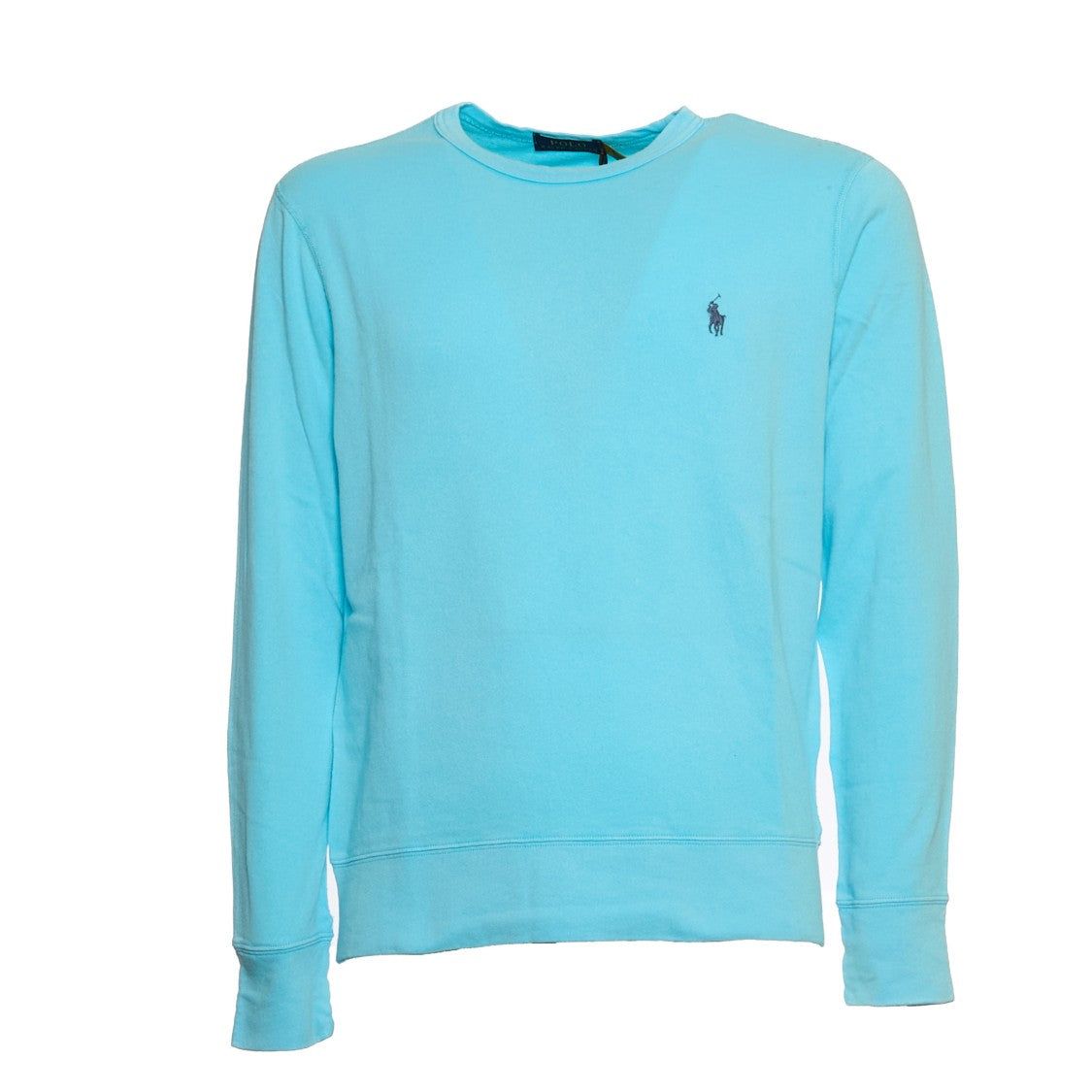 Polo Ralph Lauren Aqua Blue Sweatshirt With Embroidered Pony Logo