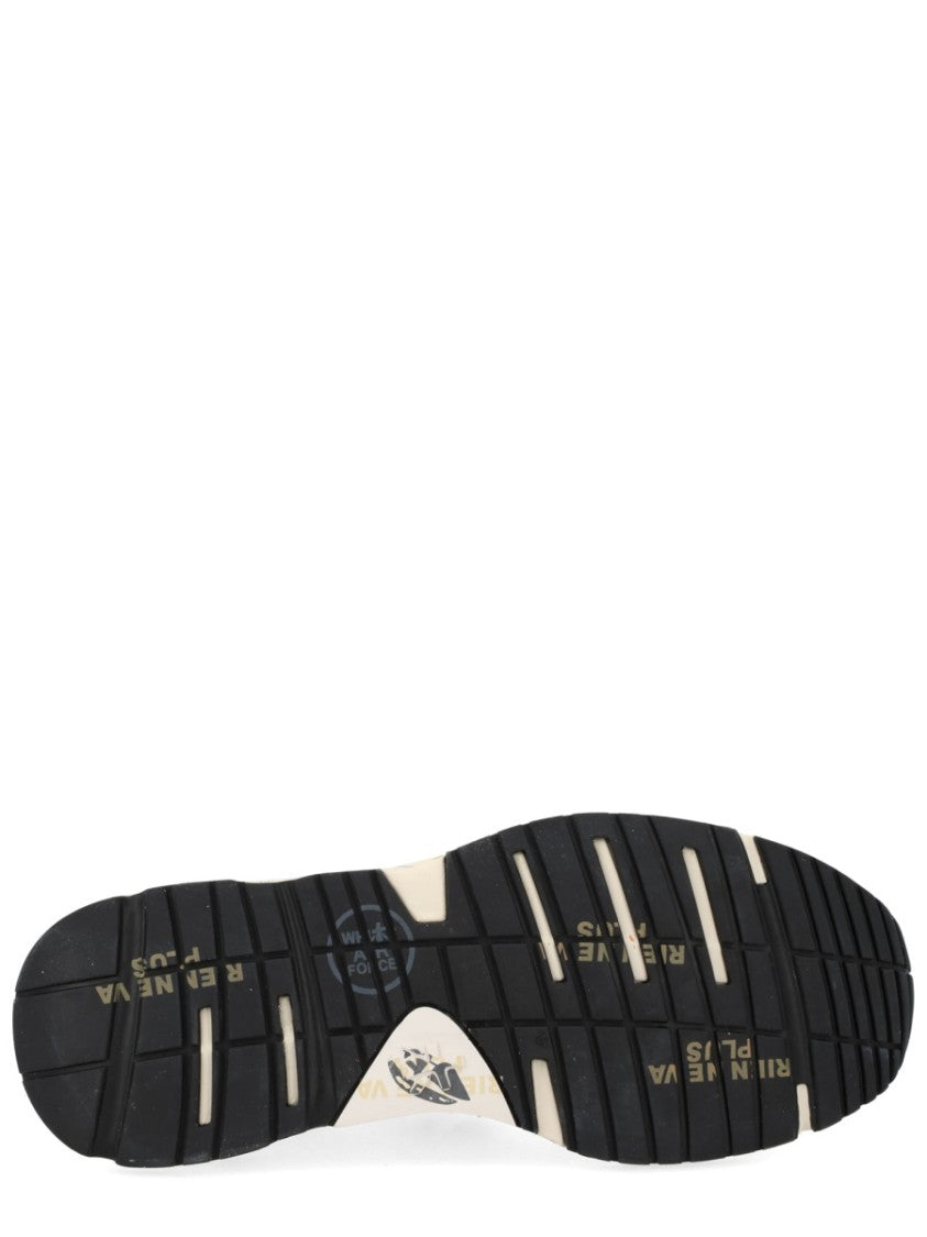 Premiata Mased Mesh Calfskin Sneakers