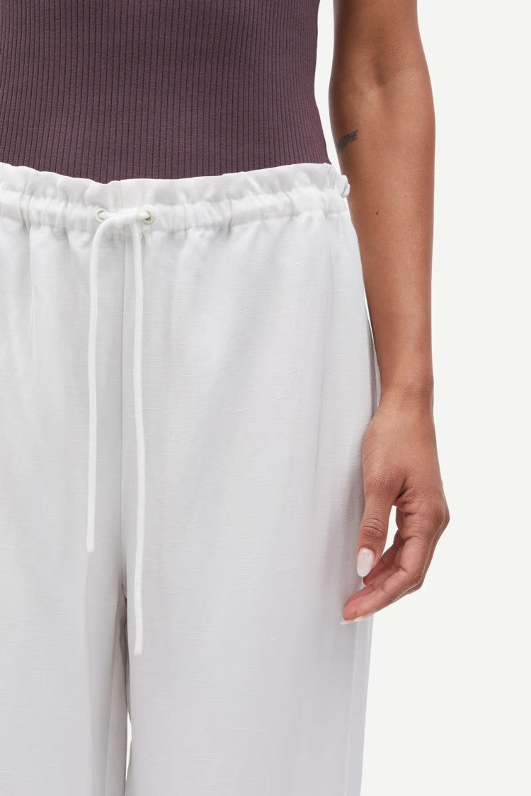 Samsoe Samsoe Mid-Waist Trousers With Elasticated Drawstring