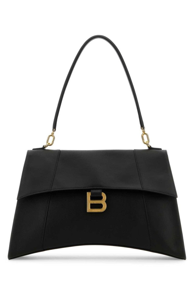 Balenciaga Structured Black Minimalist Bag With Clean Lines